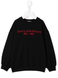 Philosophy Di Lorenzo Serafini Kids толстовка с вышитым логотипом