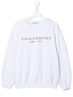 Philosophy Di Lorenzo Serafini Kids толстовка с декорированным логотипом