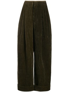Uma Wang брюки палаццо с завышенной талией