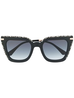 Jimmy Choo Eyewear солнцезащитные очки Ciara в оправе кошачий глаз