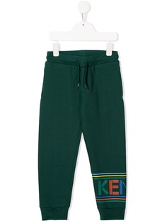 Kenzo Kids спортивные брюки с кулиской и логотипом