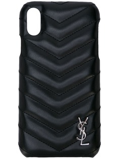 Saint Laurent стеганый чехол для iPhone