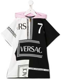 Young Versace платье на молнии с капюшоном