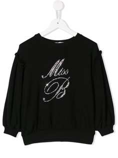 Miss Blumarine толстовка с декорированным логотипом
