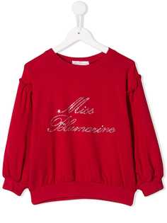 Miss Blumarine толстовка с декорированным логотипом