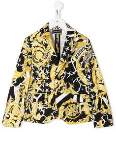 Versace Kids блейзер с принтом