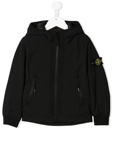 Stone Island Junior худи на молнии с логотипом