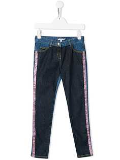 The Marc Jacobs Kids джинсы с контрастными вставками и блестками