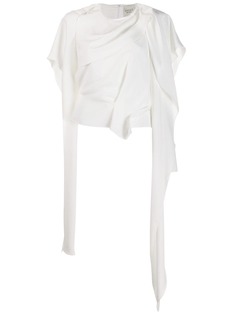 A.W.A.K.E. Mode draped roman blouse