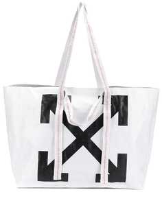 Off-White сумка-тоут с логотипом