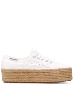 Superga эспадрильи на массивном каблуке