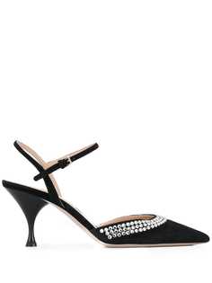Miu Miu туфли с кристаллами