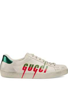 Gucci кеды Ace с эффектом потертости