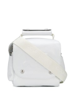 Courrèges embossed logo tote bag