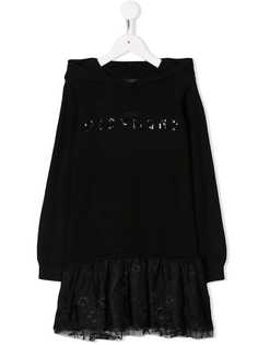 John Richmond Junior платье с капюшоном