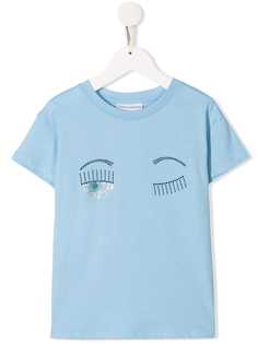 Chiara Ferragni Kids футболка Winking Eye