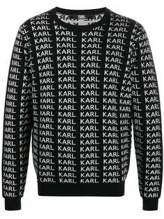 Karl Lagerfeld джемпер с принтом Karl
