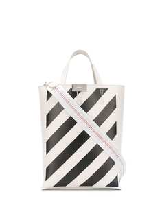 Off-White сумка-тоут в диагональную полоску