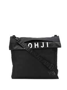 Y-3 logo print shoulder bag