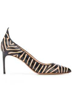 Francesco Russo striped pointed pumps