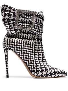 Alexandre Vauthier ботильоны Yasmin 100 в ломаную клетку