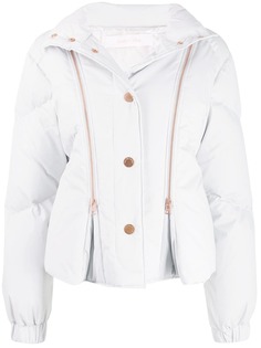 See By Chloé пуховик с двумя молниями