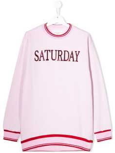 Alberta Ferretti Kids толстовка Saturday с пайетками