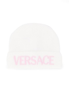 Young Versace шапка бини с вышитым логотипом