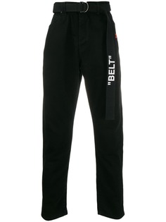 Off-White джинсы Diag с поясом