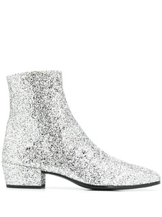 Saint Laurent ботинки с блестками