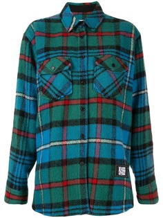We11done checked oversized shirt