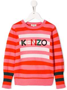 Kenzo Kids трикотажный джемпер в полоску