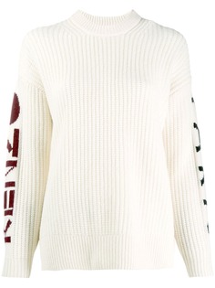 Kenzo свитер крупной вязки с логотипом