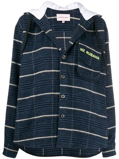 Natasha Zinko рубашка в полоску с капюшоном