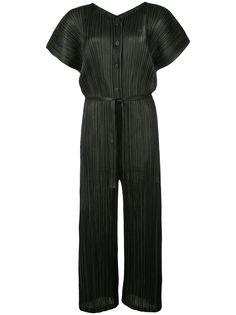 Pleats Please Issey Miyake комбинезон Shiny Stripes со складками