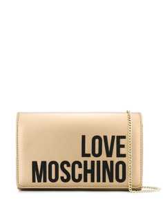Love Moschino клатч с контрастным логотипом