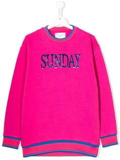 Alberta Ferretti Kids толстовка Sunday с пайетками