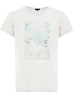 Ann Demeulemeester футболка с принтом с выцветшим эффектом