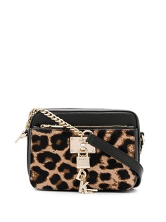 DKNY мини-сумка с леопардовым принтом