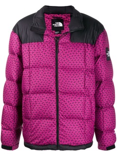 The North Face printed two-tone padded jacket