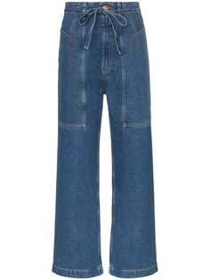 Nanushka широкие джинсы Gemini с поясом