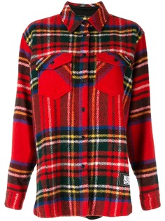 We11done tartan oversized shirt