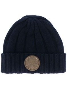 Hydrogen ribbed cashmere beanie