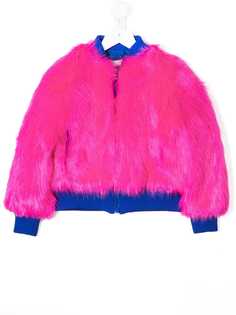 Alberta Ferretti Kids фактурная куртка-бомбер