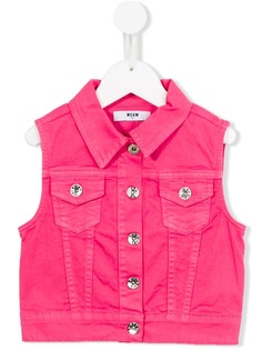 Msgm Kids джинсовая жилетка