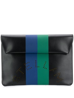 Stella McCartney клатч с перфорированным логотипом