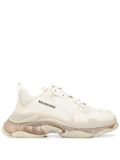 Balenciaga кроссовки Triple S на прозрачной подошве