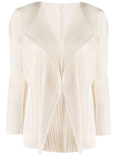 Pleats Please Issey Miyake плиссированный кардиган