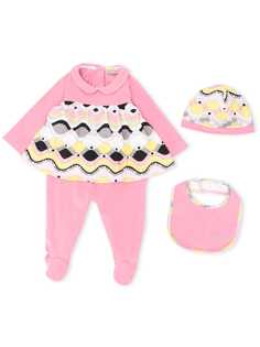 Emilio Pucci Junior комбинезон для новорожденного с контрастным принтом