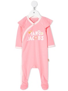 The Marc Jacobs Kids пижама с оборками и логотипом